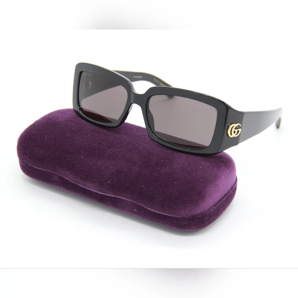 NEW GUCCI SUNGLASSES GG1403S 001 BLACK EYEWEAR - Picture 1 of 11
